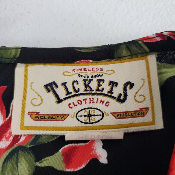 Timeless Tickets Womens Vintage Floral Maxi Dress Size M Tied Back Whismigoth - Picture 4 of 10